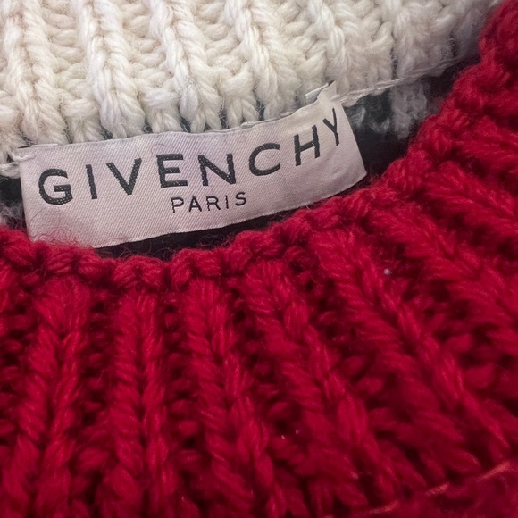 GIVENCHY Wool-Blend Patchwork Sweater In Chain Logo Print - Picture 8 of 9